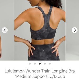 Lululemon Wunder Train Longline Bra *Medium Support, C/D Cup Sports Bra